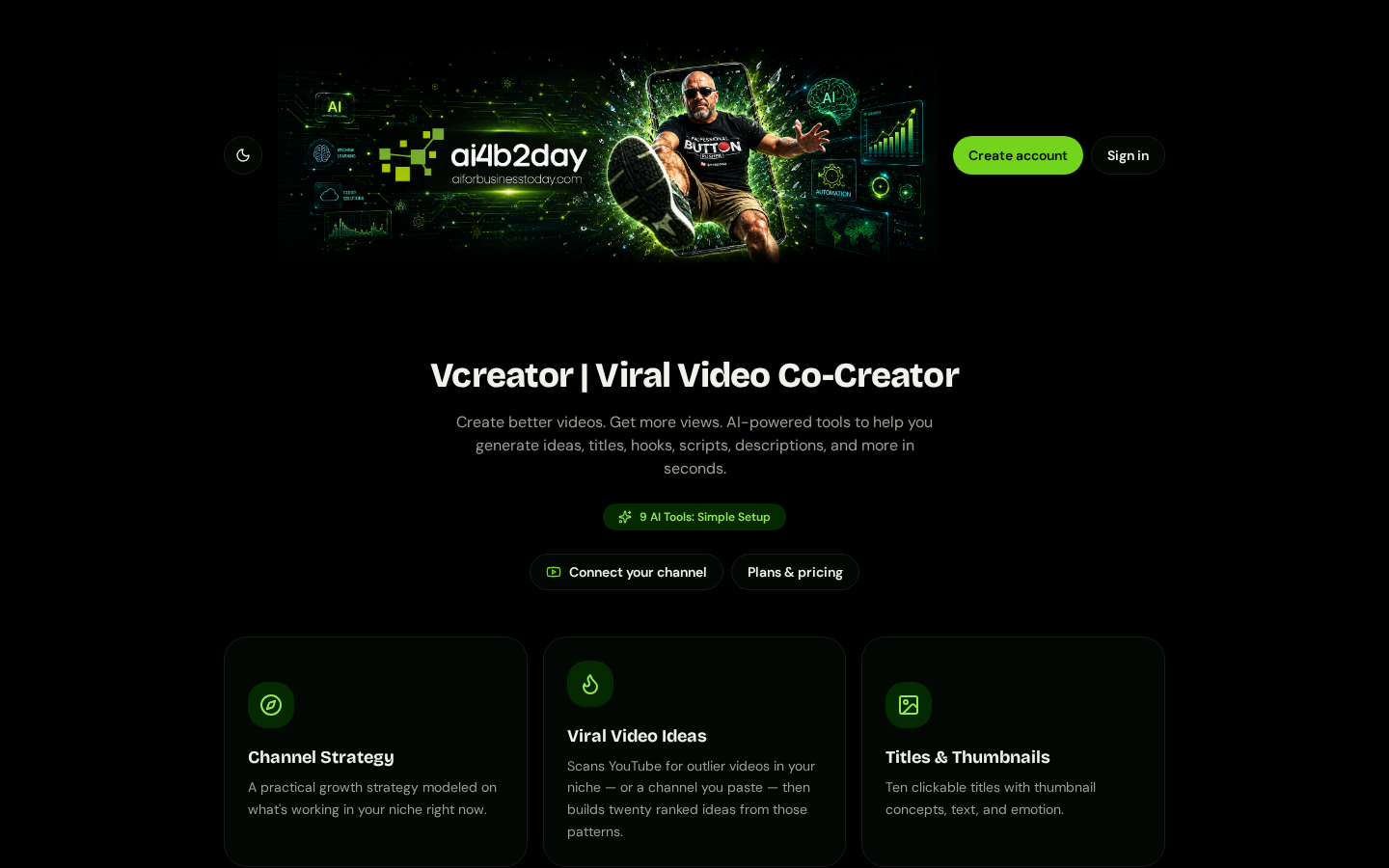 Vcreator screenshot